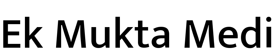 Ek Mukta Medium Font Download Free